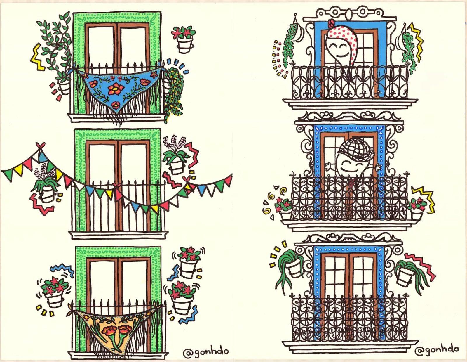 Balcones díptico, Gonhdo