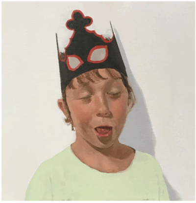 Pepe con corona sacando la lengua, Pepe Baena