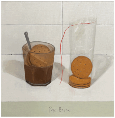 Cola cao con galletas, Pepe Baena