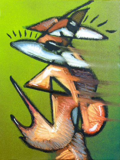 Autorretrato 1, yo en verde, Belin