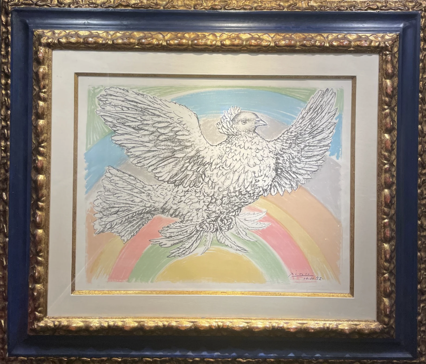 Colombe volant (a l´arc - en ciel), Pablo Picasso - Imagen 2