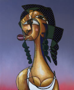 Chica caribeña al atardecer, Belin