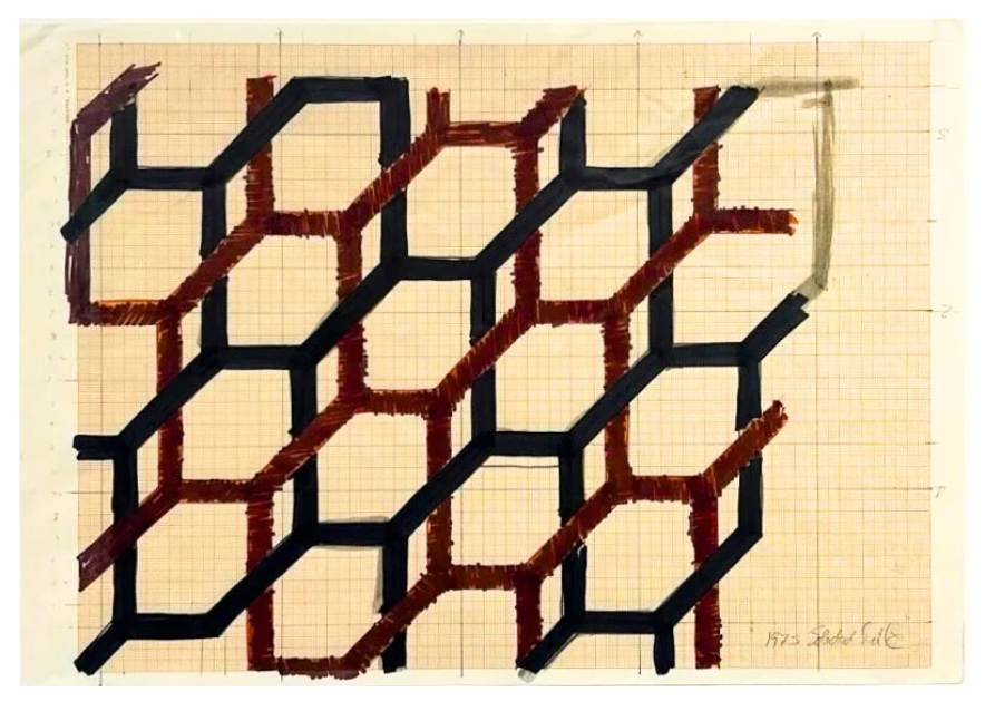 Sin título, Soledad Sevilla. Dibujo original.