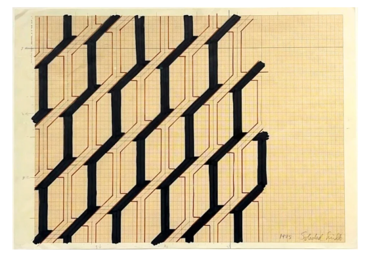 Sin título, Soledad Sevilla. Dibujo original.