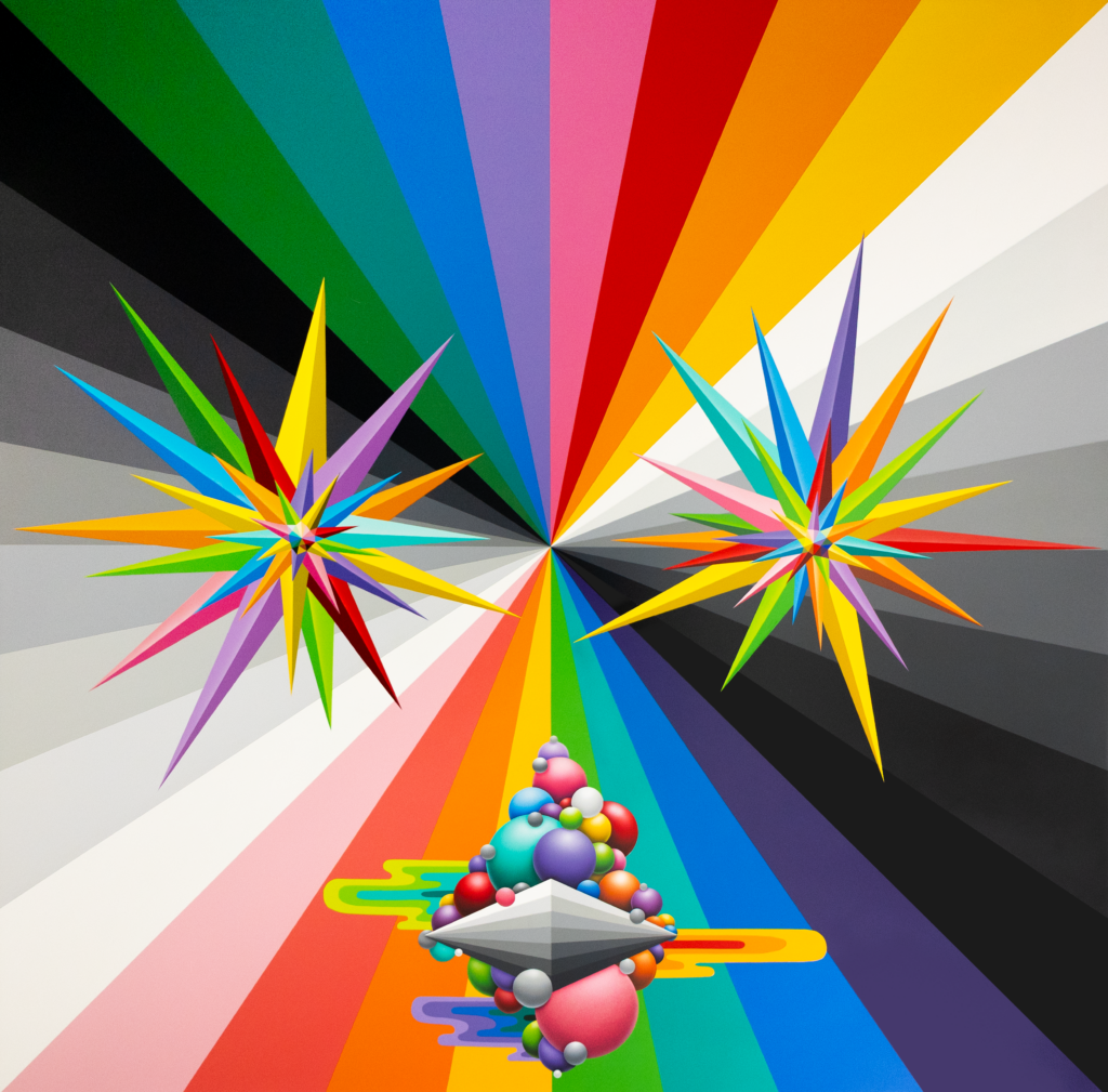 Chromatic mask I, Okuda San Miguel