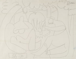 Estudio para la Suite Déjeuners III, Picasso