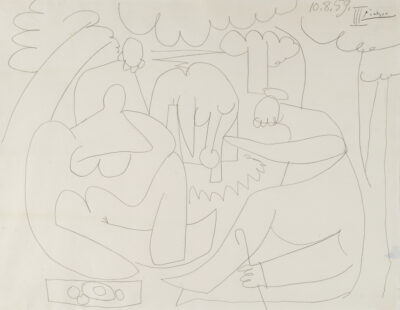 Estudio para la Suite Déjeuners III, Picasso