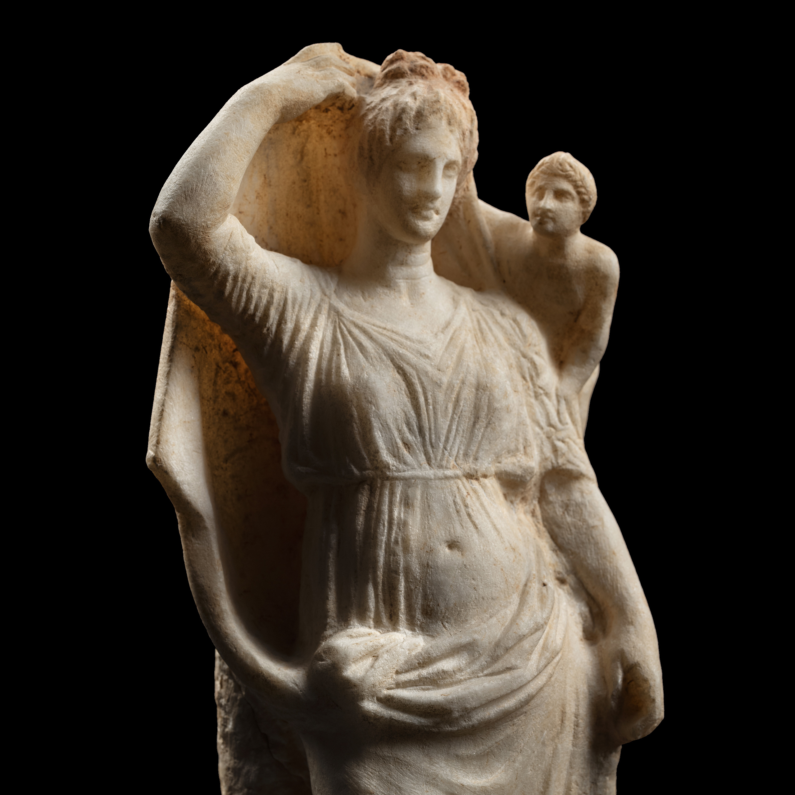 Grupo escultórico de la diosa Afrodita y su hijo Eros, Grecia - Imagen 3
