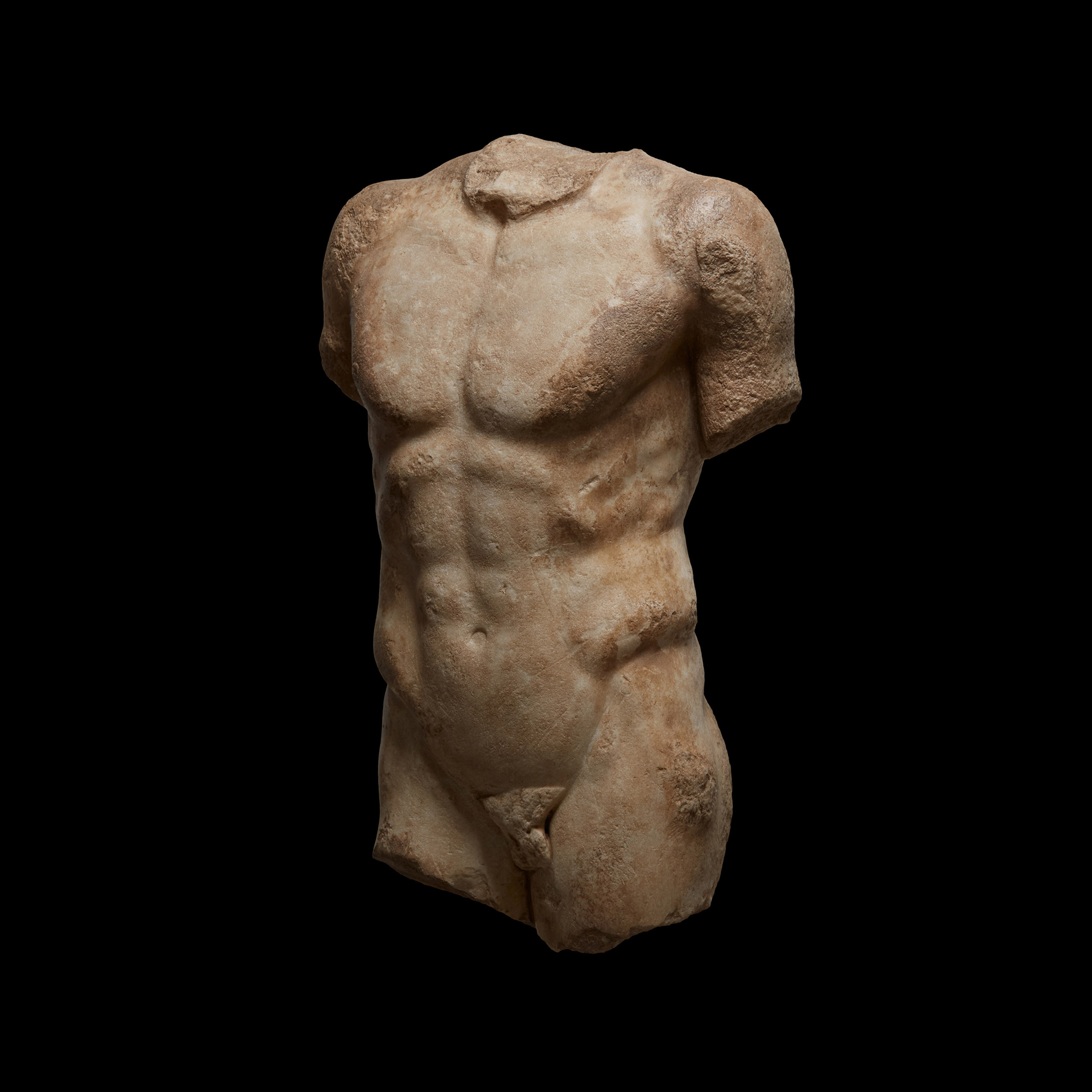 Torso masculino ideal siguiendo el modelo del Doríforo de Policleto, Roma - Imagen 2