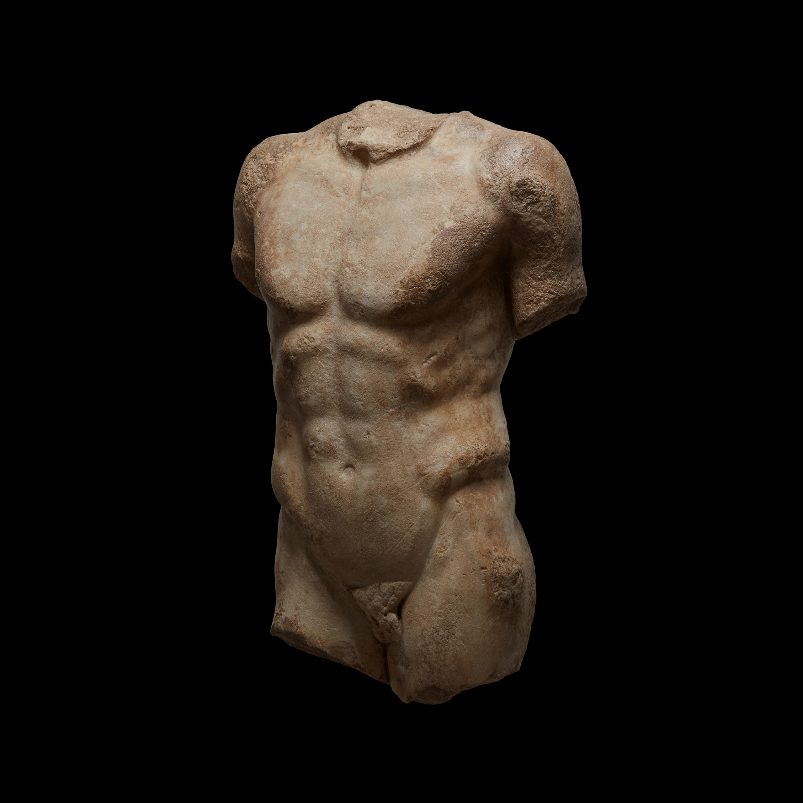 Torso masculino ideal siguiendo el modelo del Doríforo de Policleto, Roma - Imagen 3