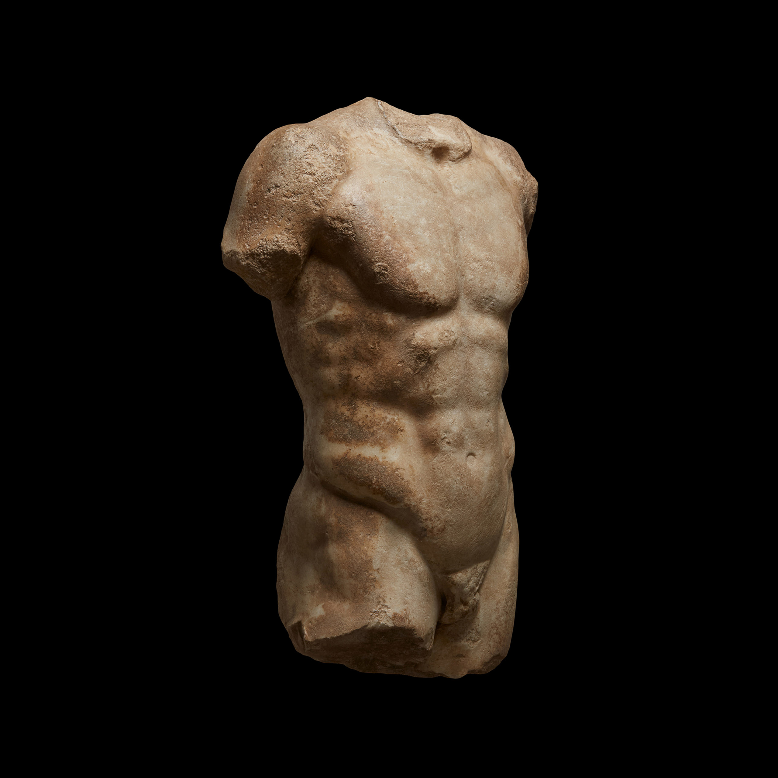 Torso masculino ideal siguiendo el modelo del Doríforo de Policleto, Roma - Imagen 6