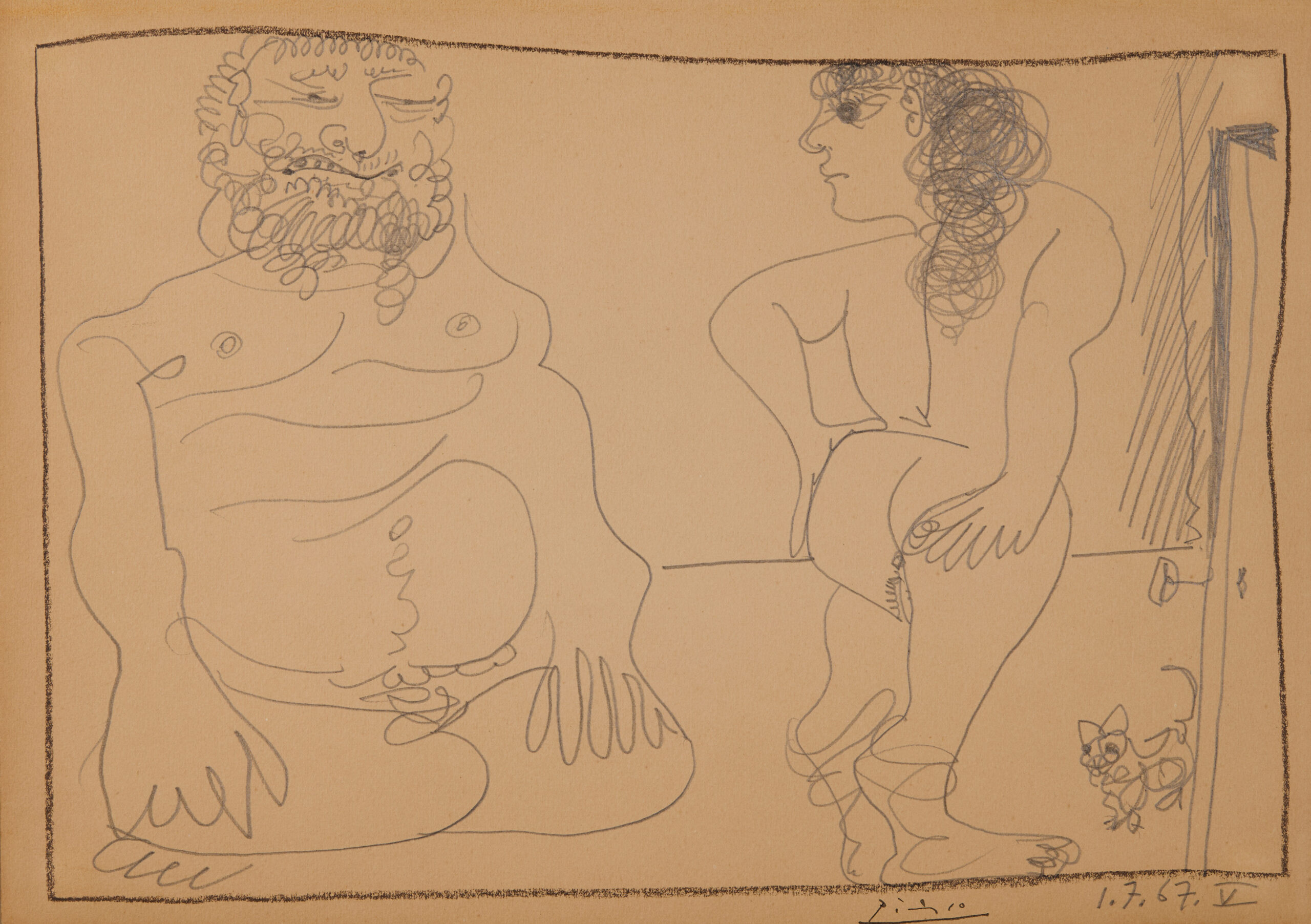 Homme, Femme et chat, Picasso - Imagen 4