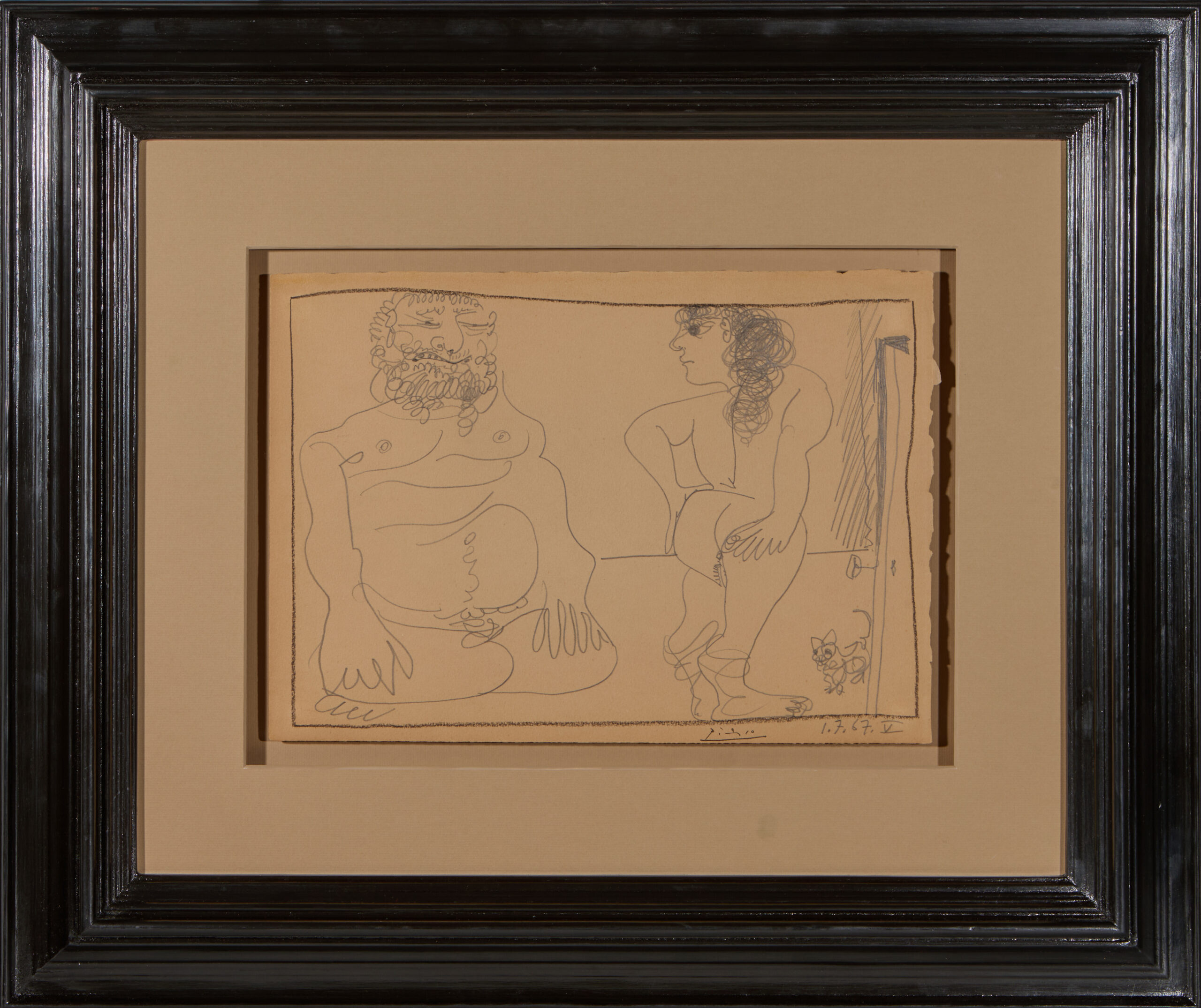 Homme, Femme et chat, Picasso - Imagen 2