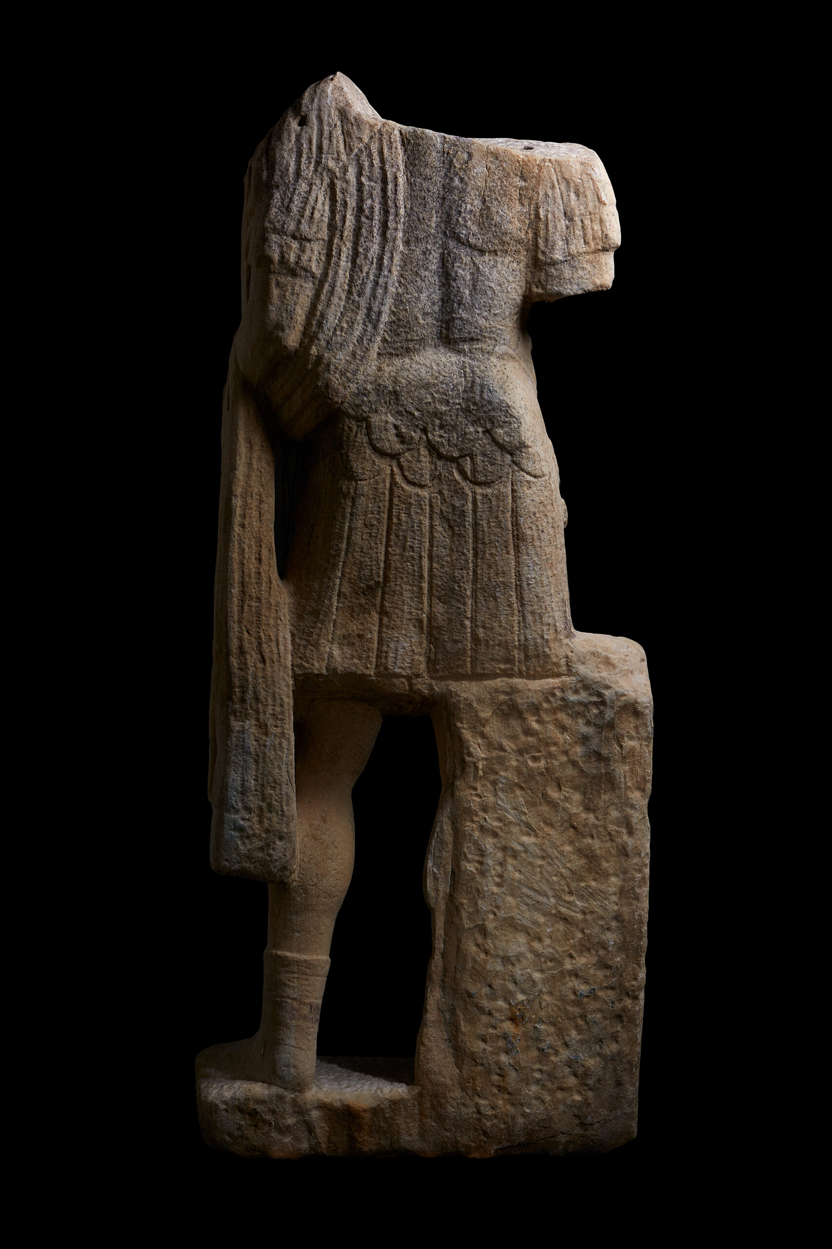 Estatua thoracata de emperador, Romana - Imagen 12