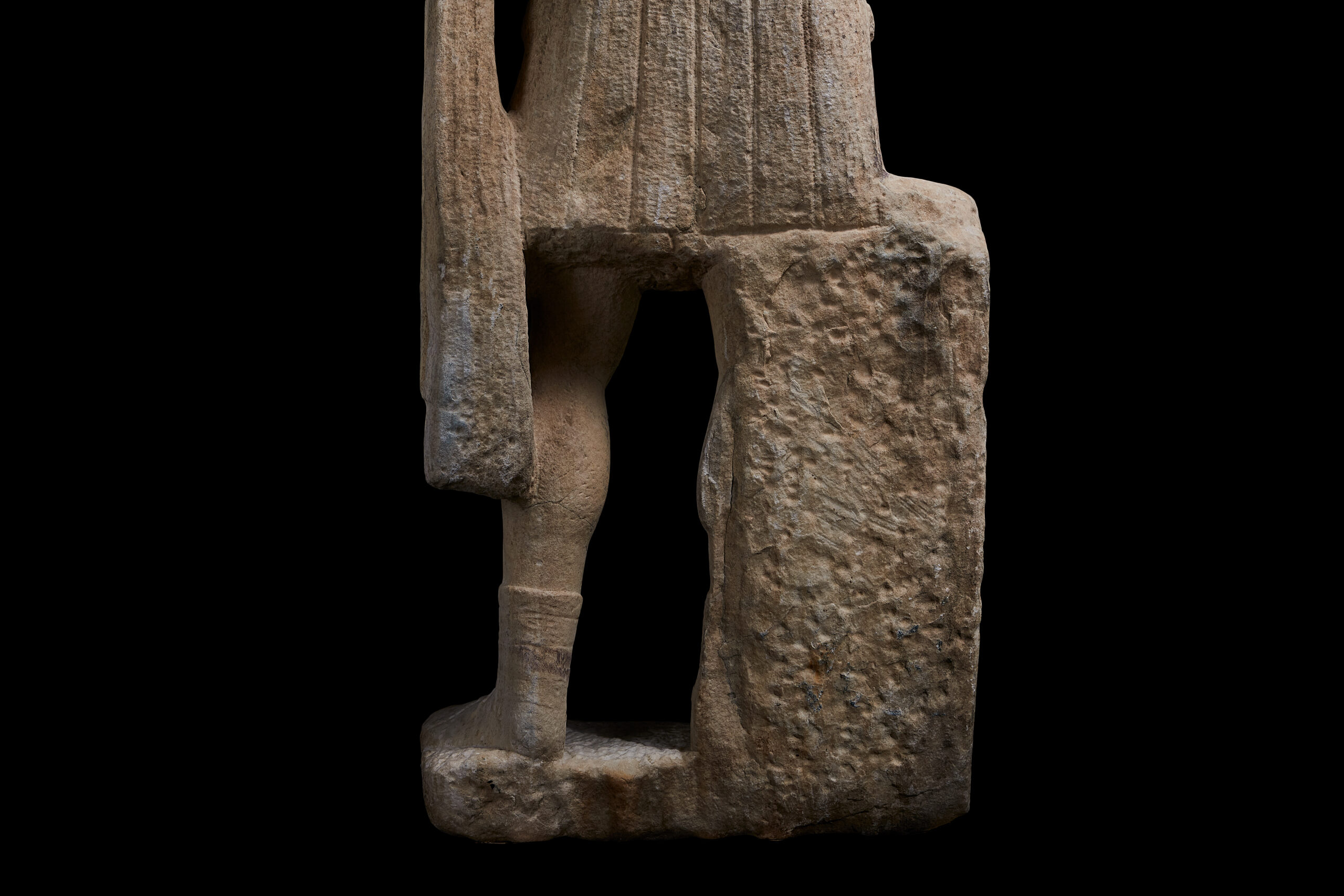 Estatua thoracata de emperador, Romana - Imagen 3