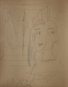 Boceto para el retrato de Dora Maar, Picasso