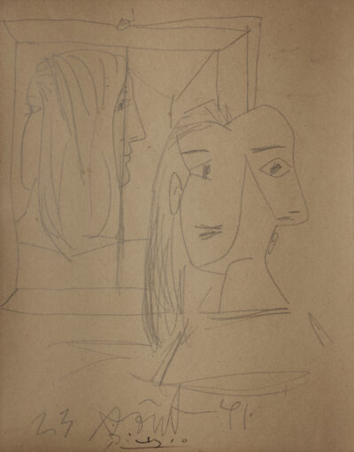 Boceto para el retrato de Dora Maar, Picasso
